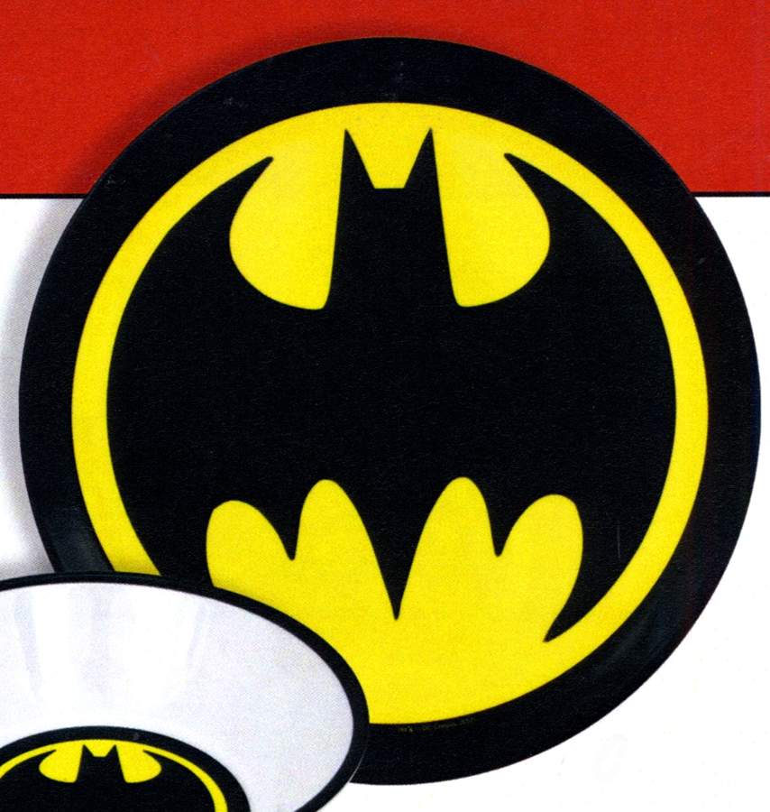 Batman Logo Melmac/Melamine Child's Plate by Warner Bros.-1
