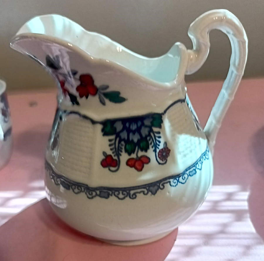 Saxon (Red&Blue) Milk Jug by Wedgwood-1