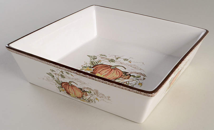 Plymouth Pumpkin 9" Square Baker by Williams-Sonoma-1