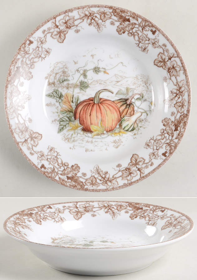 Plymouth Pumpkin 9" Individual Pasta Bowl by Williams-Sonoma-1