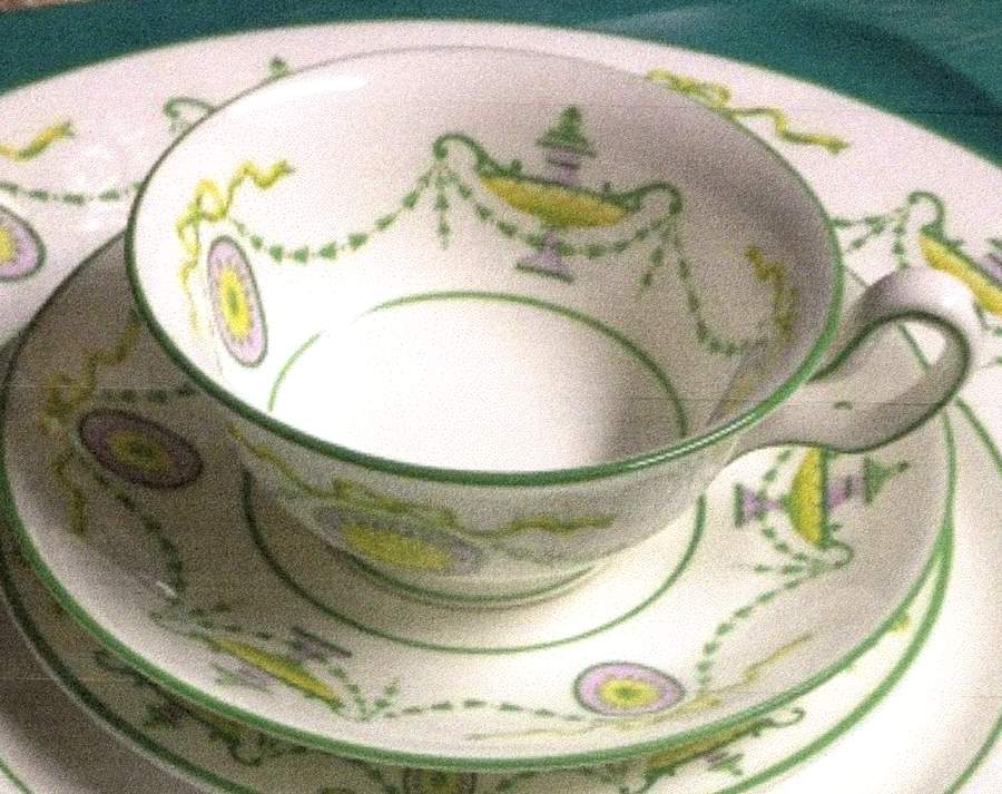 W3215 Footed Cup & Saucer Set by Wedgwood-1