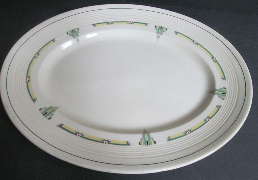 WOO243 16" Oval Serving Platter by Wood & Sons-1