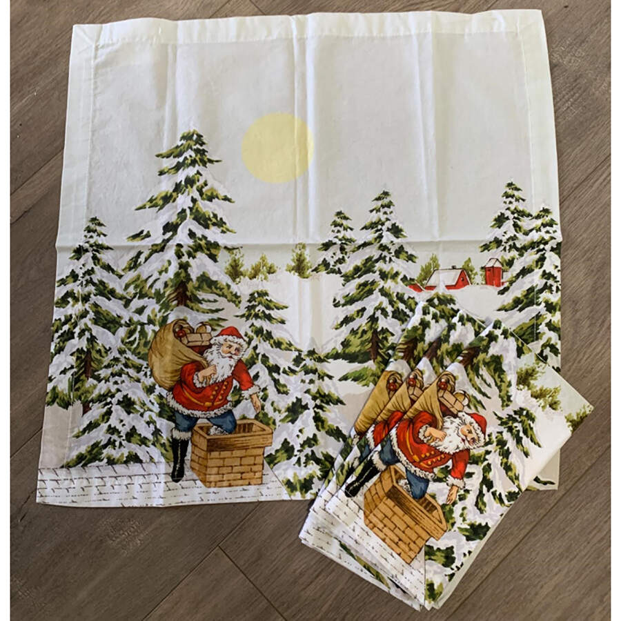 Vintage Holiday 19" Cloth Napkin by Williams-Sonoma-1