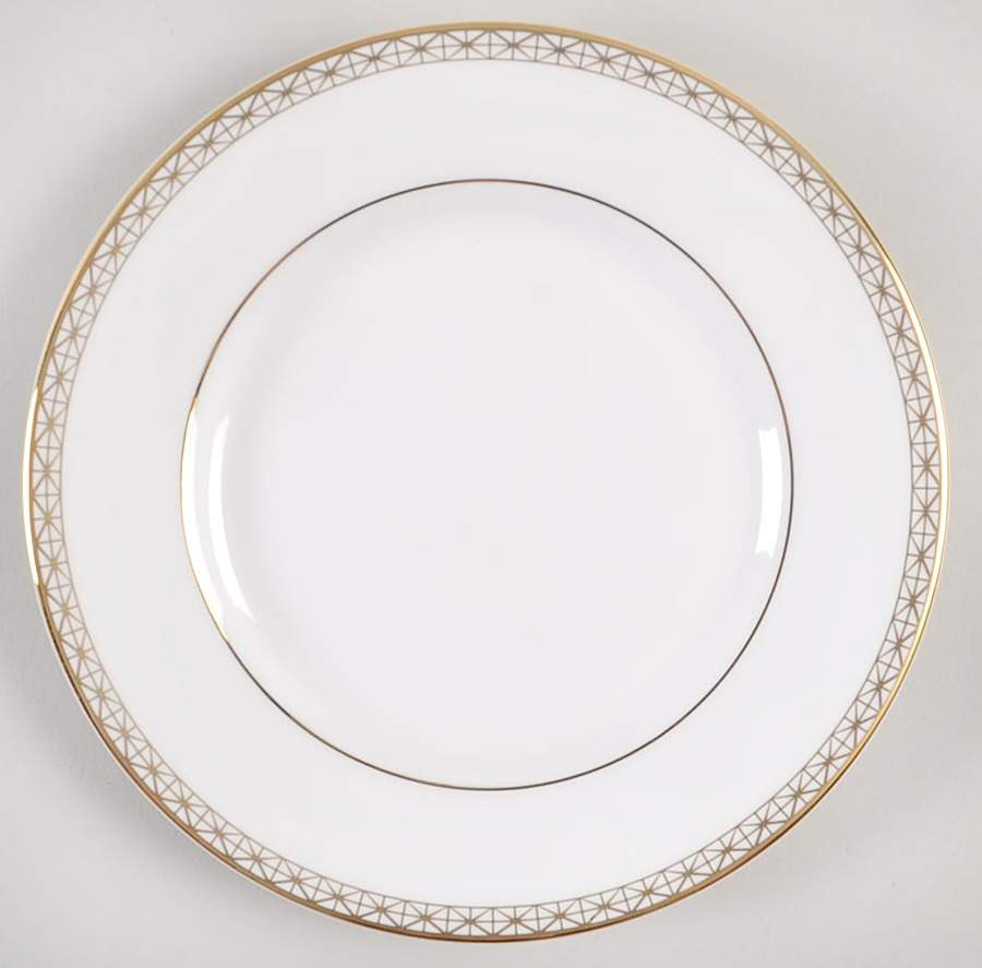 Lismore Diamond Gold Bread & Butter Plate by Waterford China-1