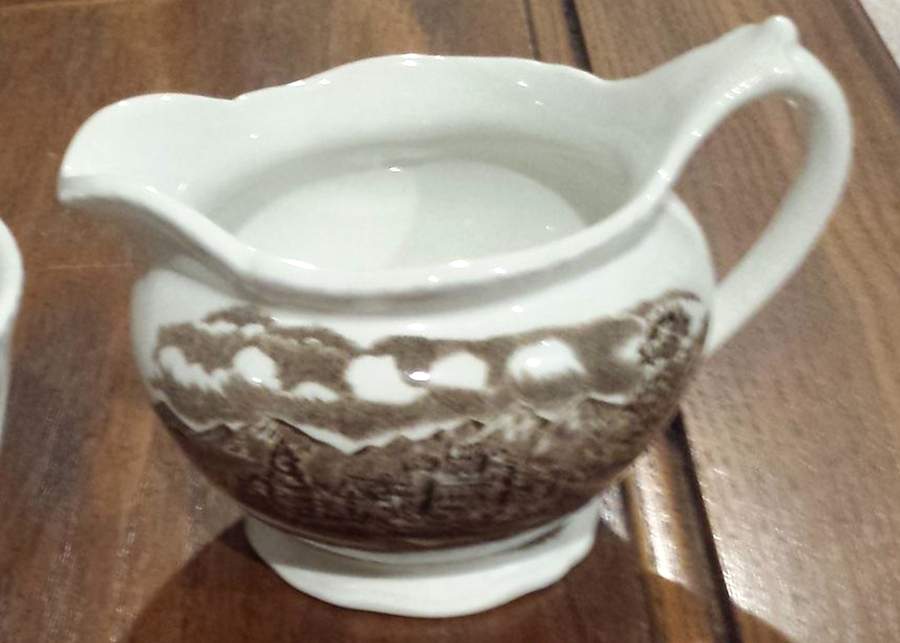 Westmorland Brown Creamer by Wood & Sons-1