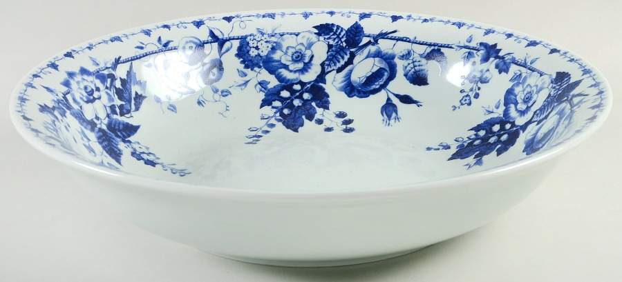 French Blue Bouquet 13" Round Serving Bowl by Williams-Sonoma-1