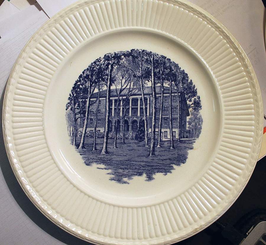 College of Notre Dame of Maryland Blue Dinner Plate by Wedgwood-1