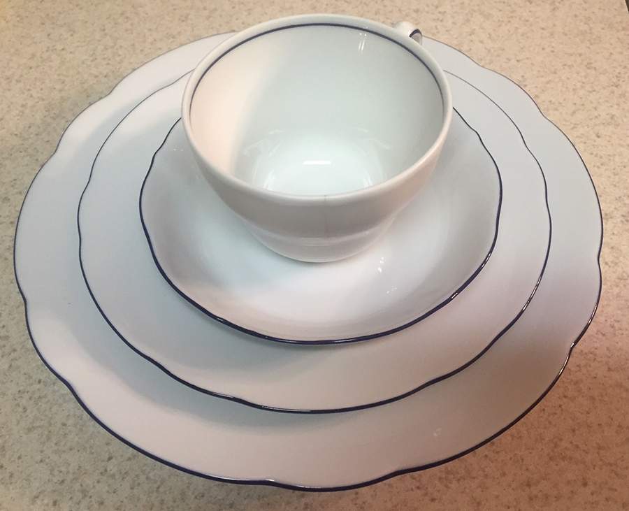 WIG1441 Flat Cup & Saucer Set by Winterling - Bavaria-1