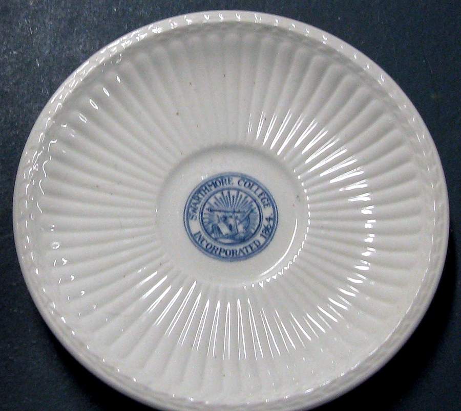 Swarthmore College Blue Saucer by Wedgwood-1