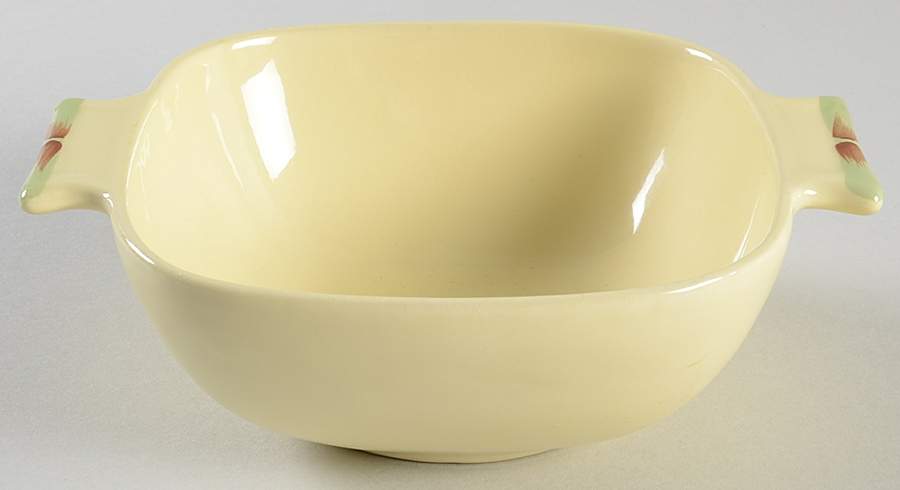 Bambu Yellow Lugged Cereal Bowl by Weil Ware-1