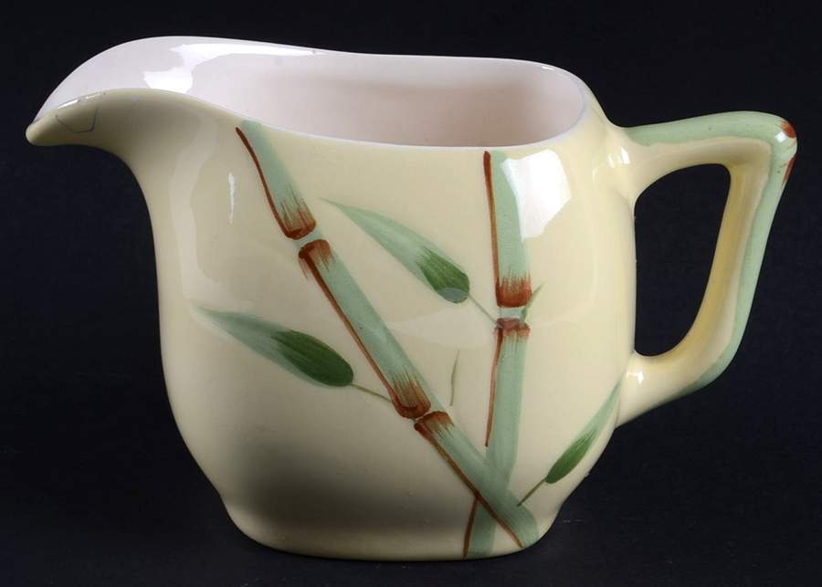 Bambu Yellow Creamer by Weil Ware-1