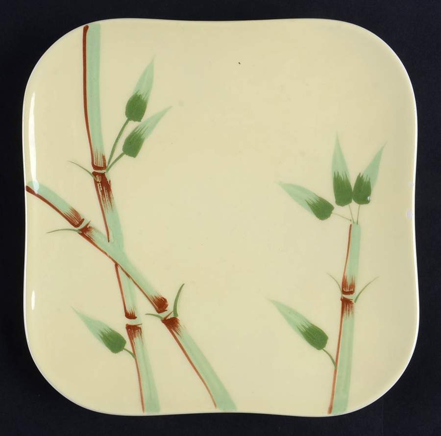 Bambu Yellow Bread & Butter Plate by Weil Ware-1