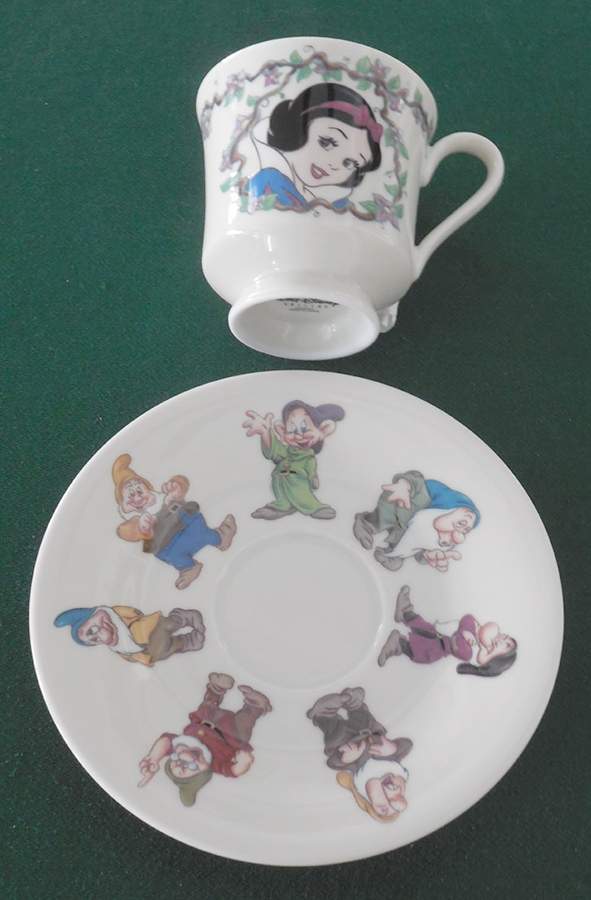 Snow White Footed Cup & Saucer Set by Disney-1