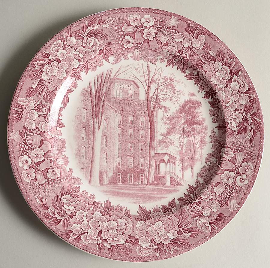 Elmira College Mulberry Dinner Plate by Wedgwood-1