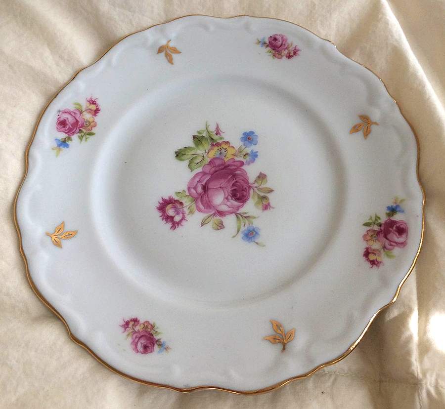 Baroque Rose Dinner Plate by Winterling - Bavaria-1
