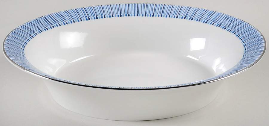 Malibu Azure 10" Oval Vegetable Bowl by Waterford China-1