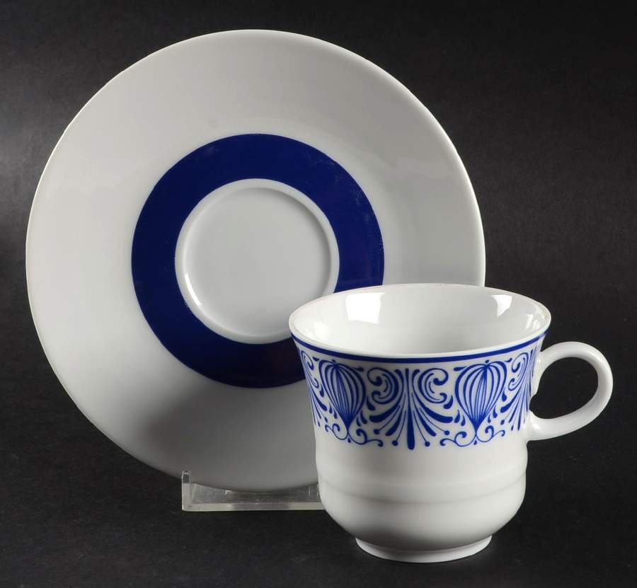 WIG1458 Flat Cup & Saucer Set by Winterling - Bavaria-1