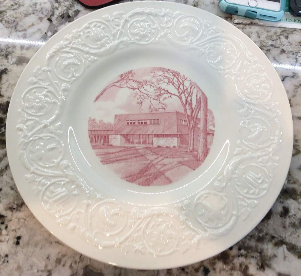 Mount Hermon School Pink Dinner Plate by Wedgwood-1