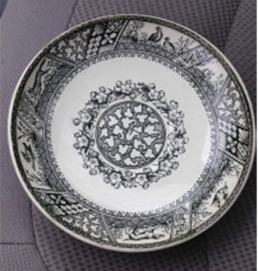 Melton Black Rim Soup Bowl by Wedgwood-1