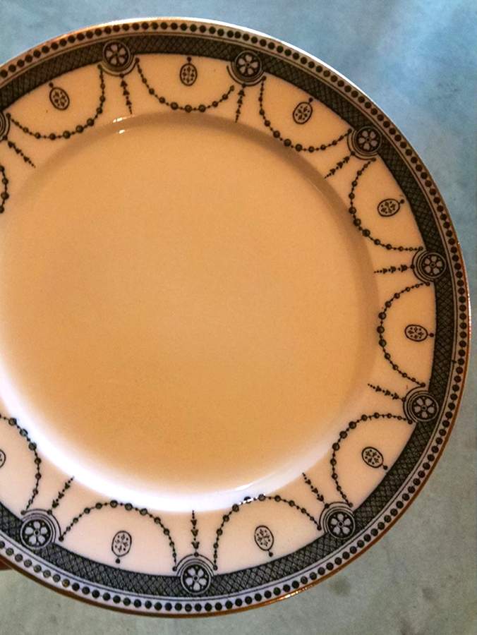 Venice (Dark Blue, Gold Trim) Dinner Plate by Wood & Sons-1