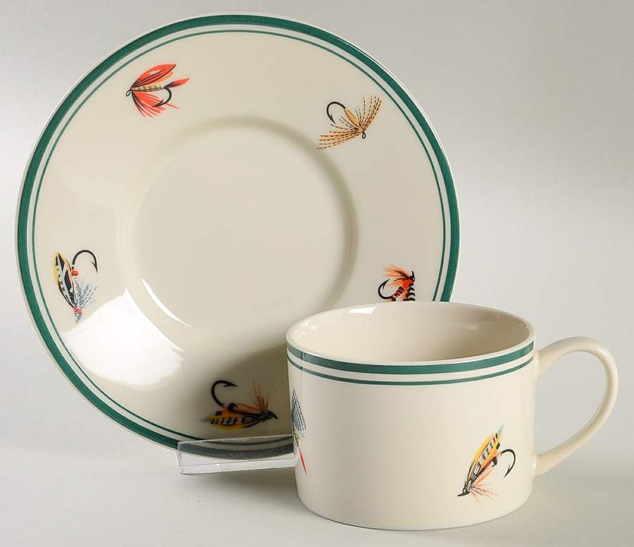 WDM23 Flat Cup & Saucer Set by Woodmere-1