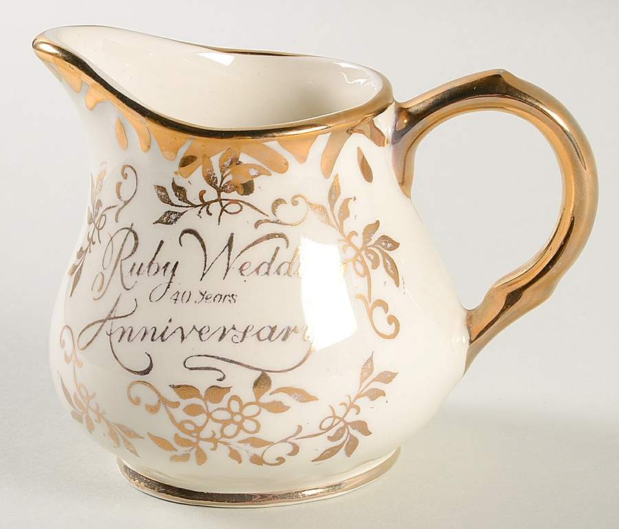 Ruby Wedding Creamer by Arthur Wood-1