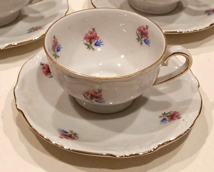 WIG1470 Footed Cup & Saucer Set by Winterling - Bavaria-1
