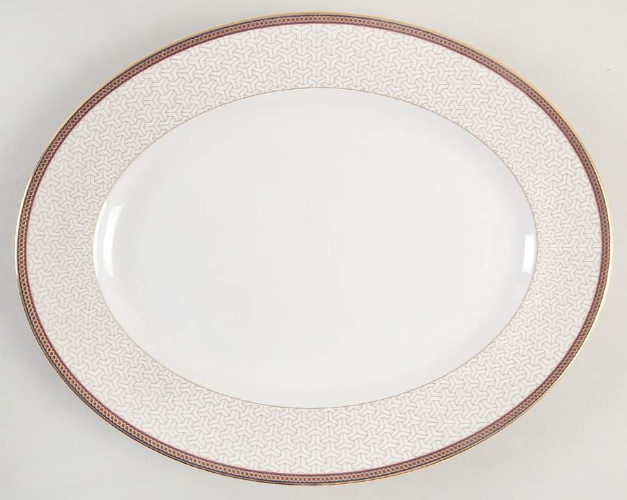 Byzance 13" Oval Serving Platter by Wedgwood-1