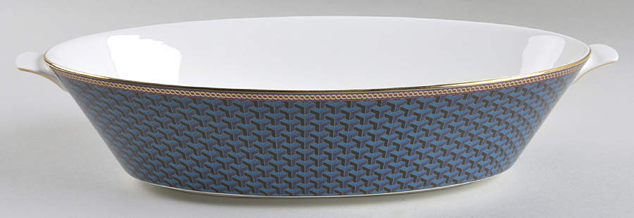 Byzance 13" Oval Serving Bowl by Wedgwood-1