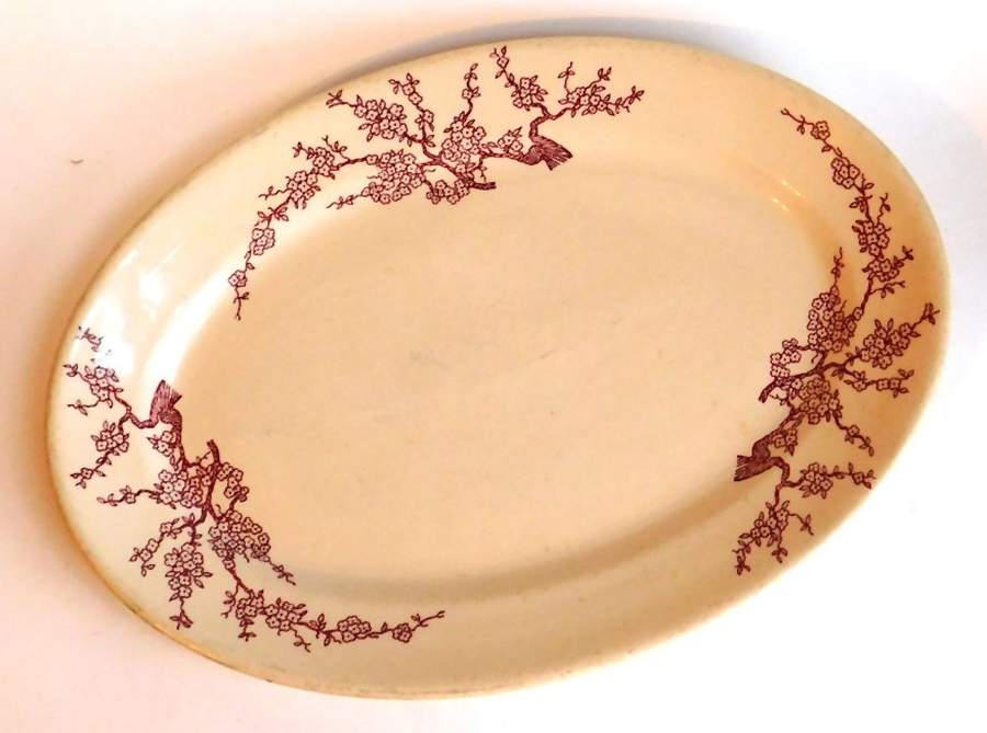WAL137 12" Oval Serving Platter by Wallace (American)-1