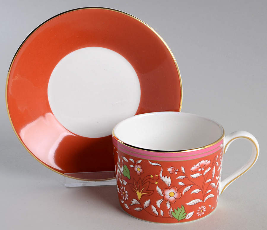 Wonderlust Flat Cup & Saucer Set by Wedgwood-1