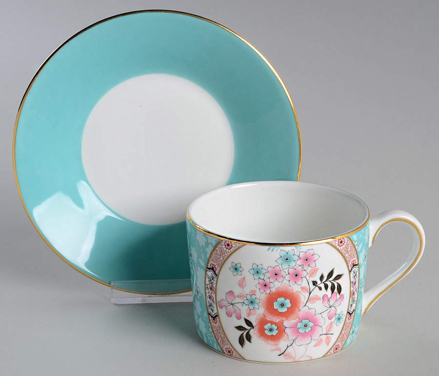 Wonderlust Flat Cup & Saucer Set by Wedgwood-1