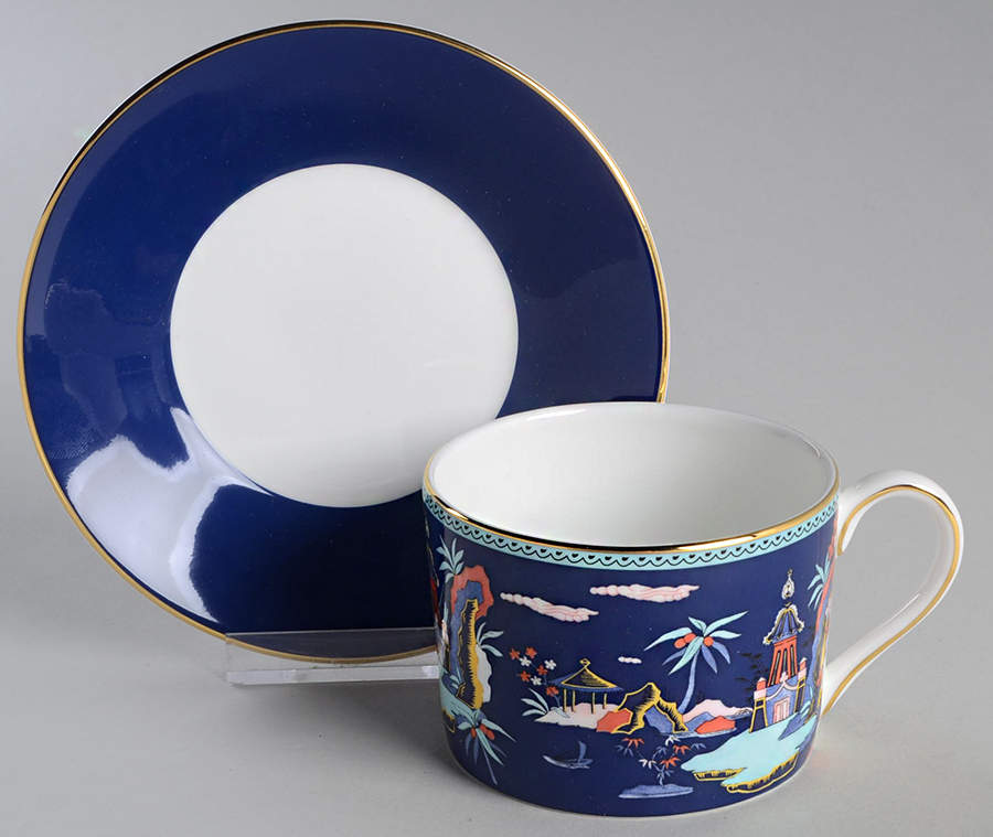 Wonderlust Flat Cup & Saucer Set by Wedgwood-1
