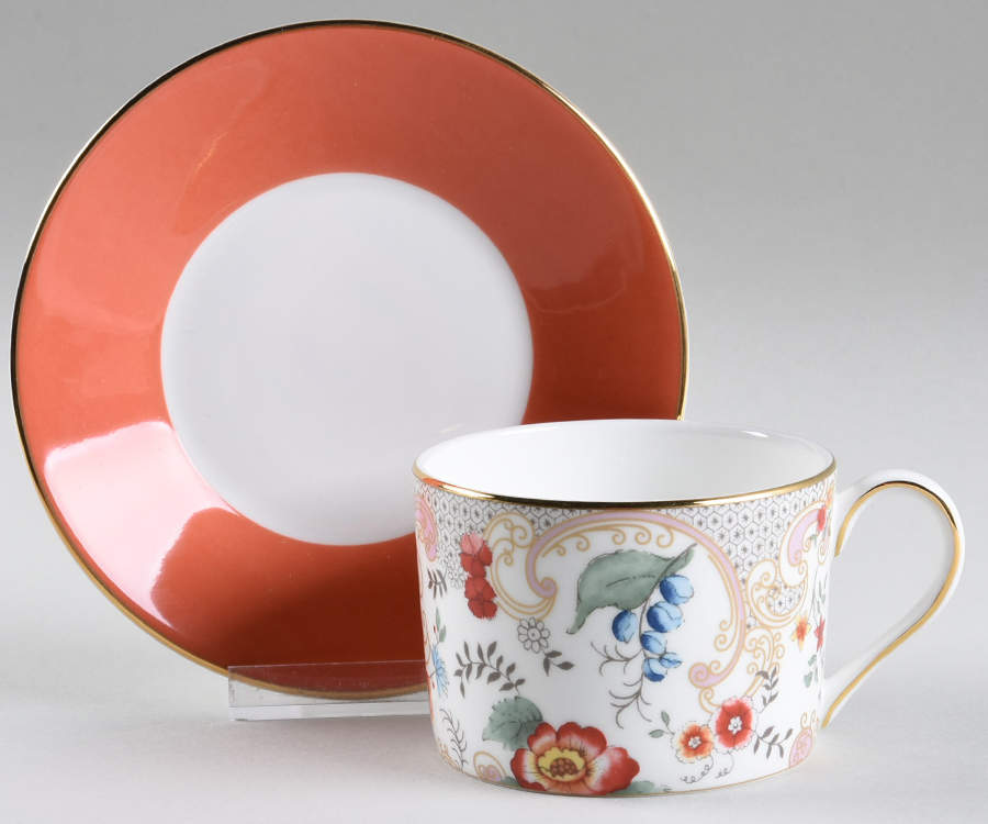 Wonderlust Flat Cup & Saucer Set by Wedgwood-1