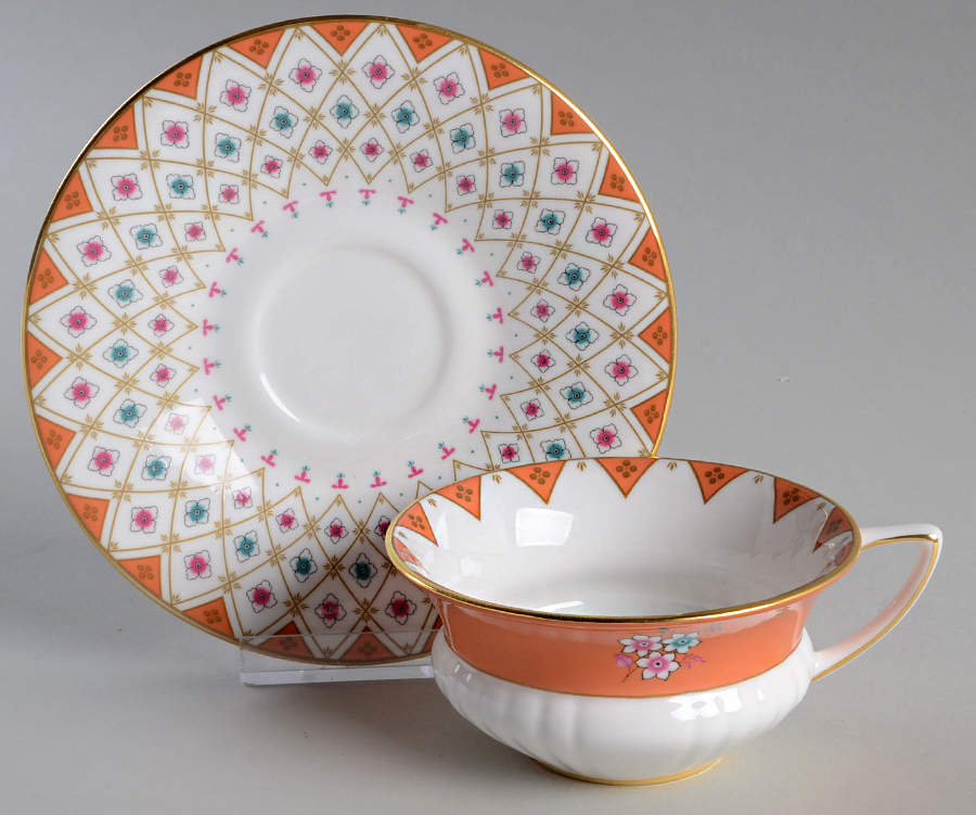Wonderlust Flat Cup & Saucer Set by Wedgwood-1