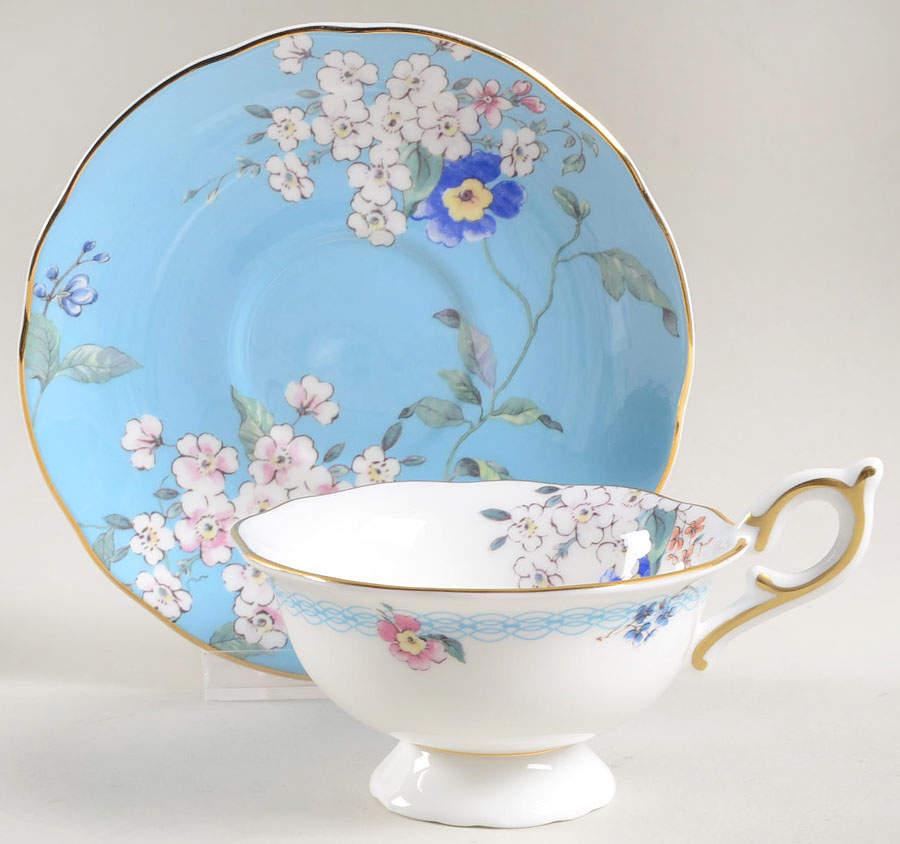 Wonderlust Footed Cup & Saucer Set by Wedgwood-1