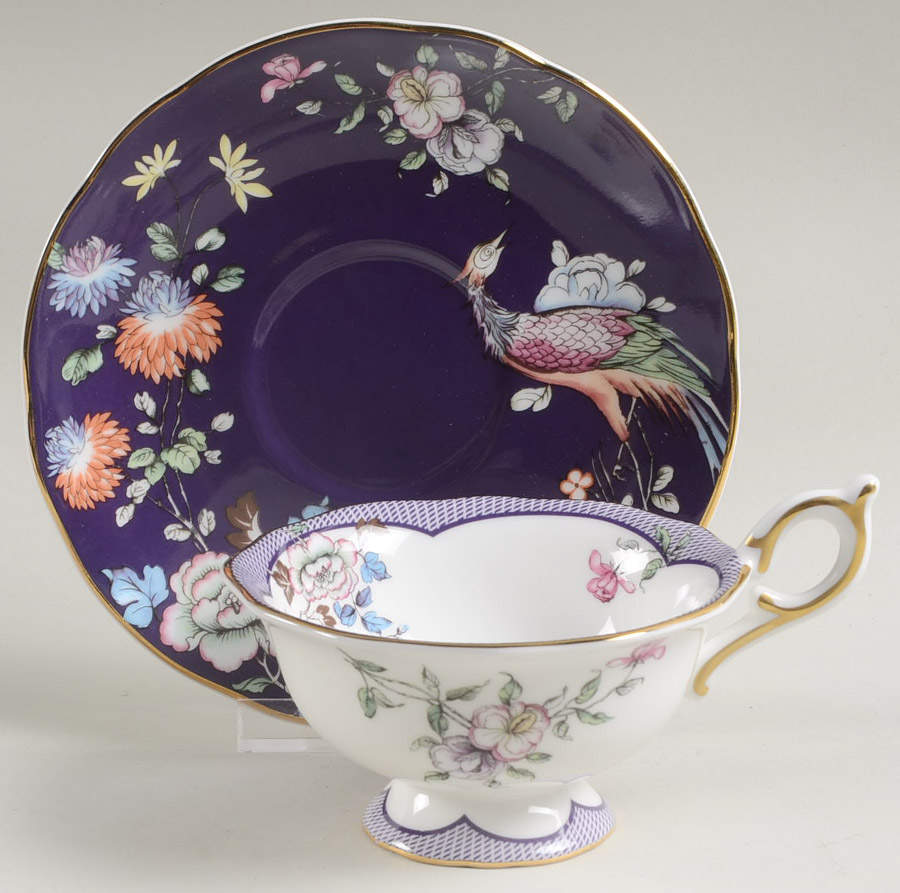 Wonderlust Footed Cup & Saucer Set by Wedgwood-1