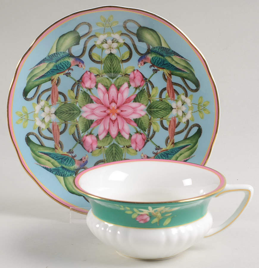 Wonderlust Flat Cup & Saucer Set by Wedgwood-1