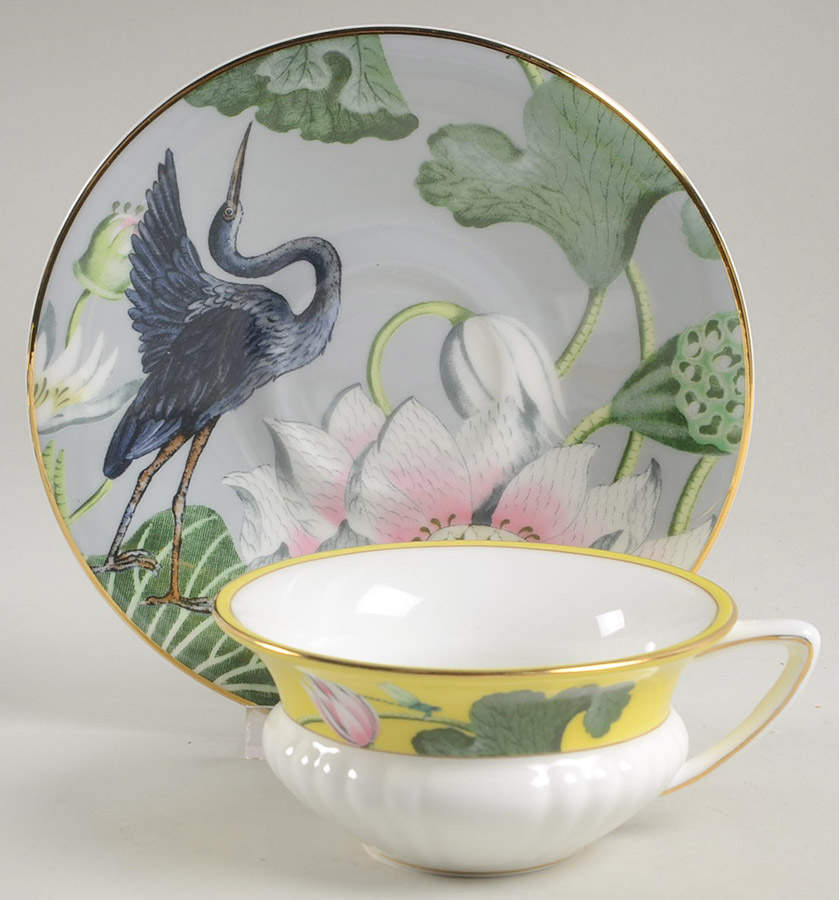 Wonderlust Flat Cup & Saucer Set by Wedgwood-1