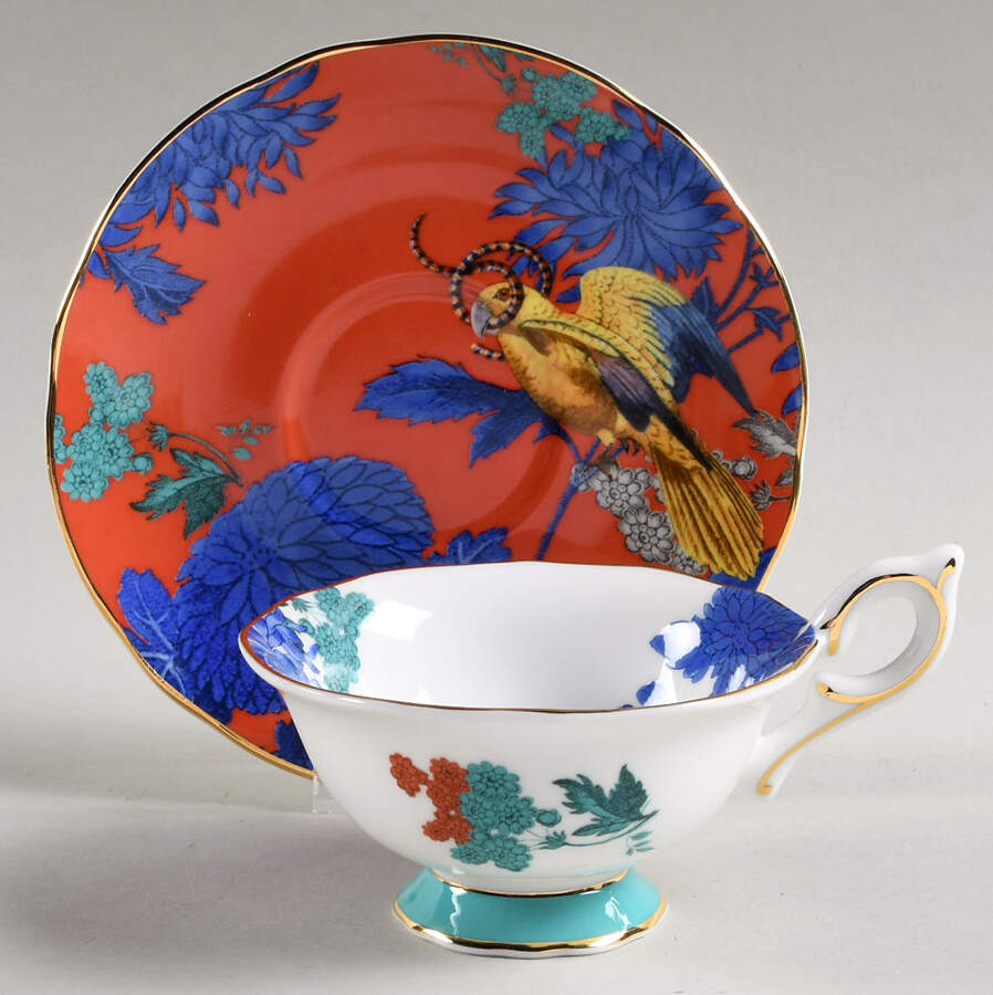 Wonderlust Footed Cup & Saucer Set by Wedgwood-1