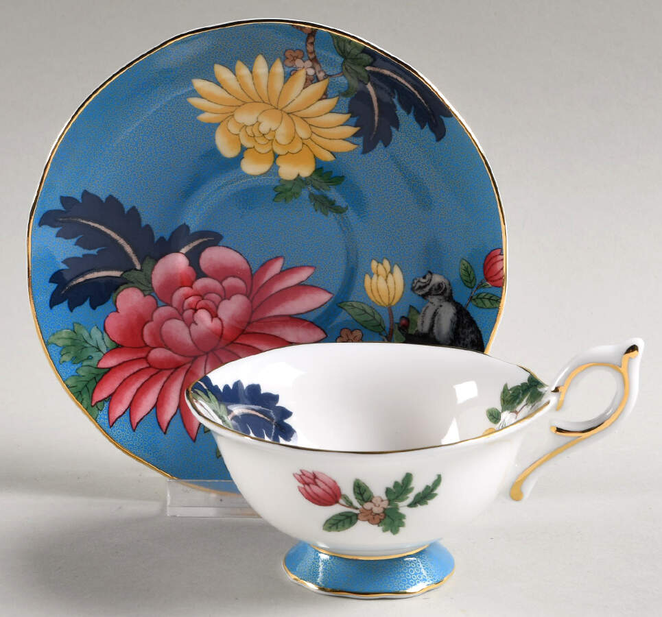 Wonderlust Footed Cup & Saucer Set by Wedgwood-1