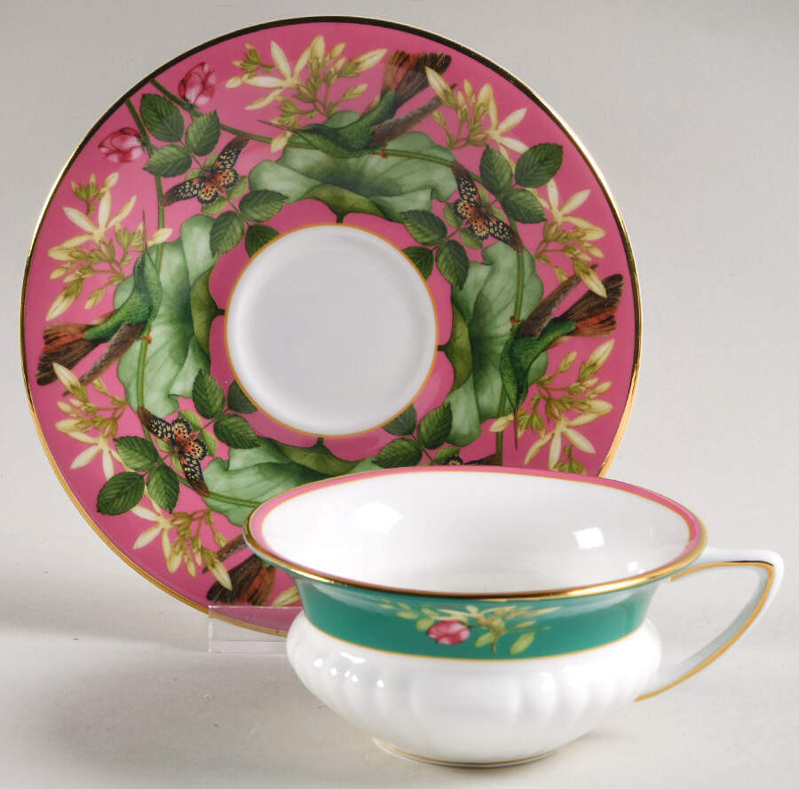 Wonderlust Flat Cup & Saucer Set by Wedgwood-1