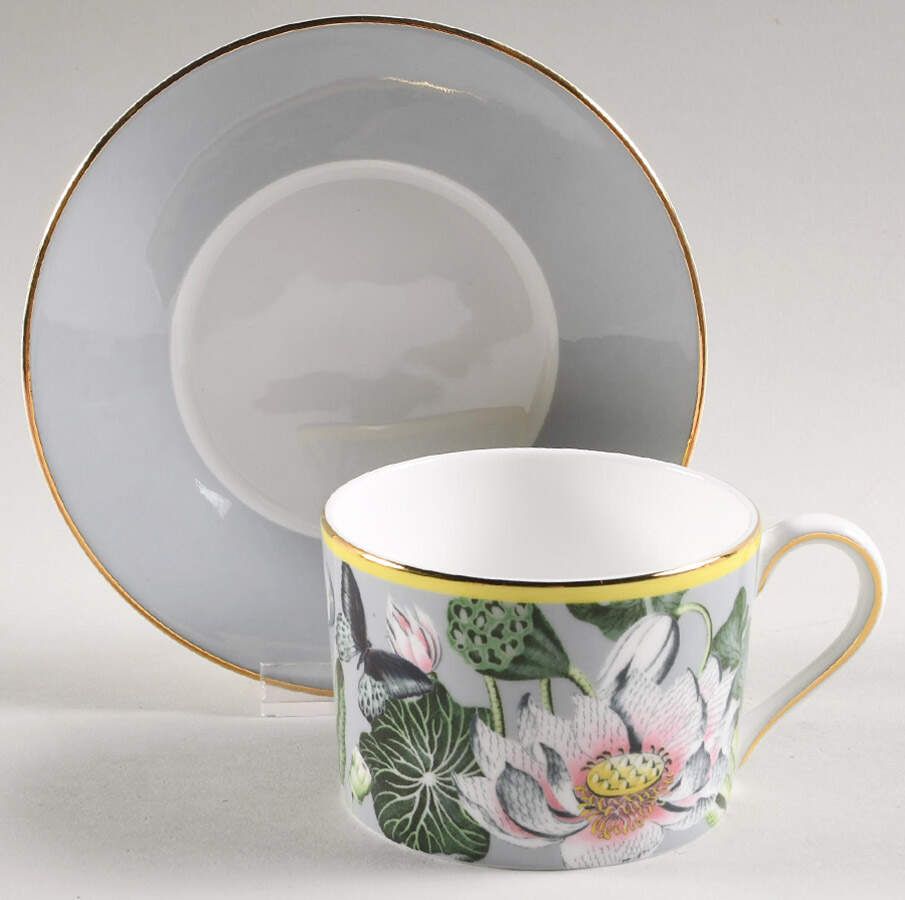Wonderlust Flat Cup & Saucer Set by Wedgwood-1