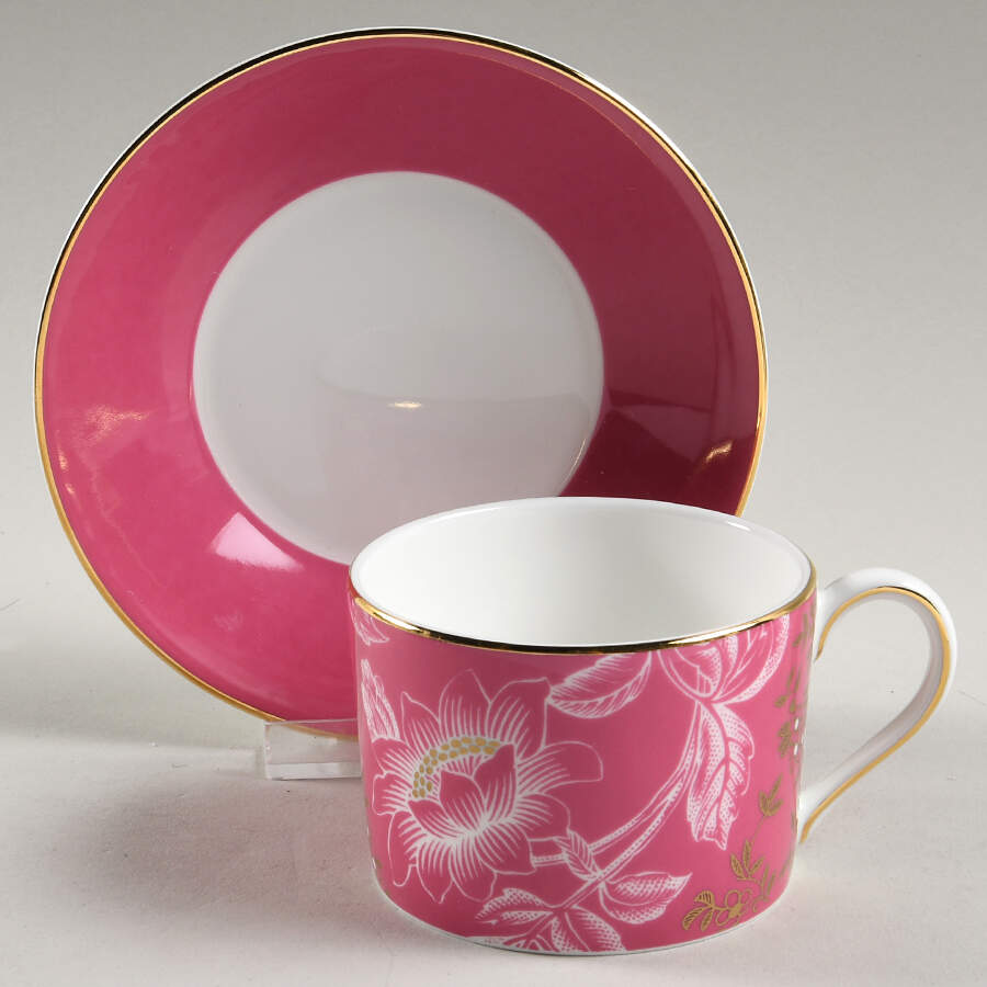 Wonderlust Flat Cup & Saucer Set by Wedgwood-1