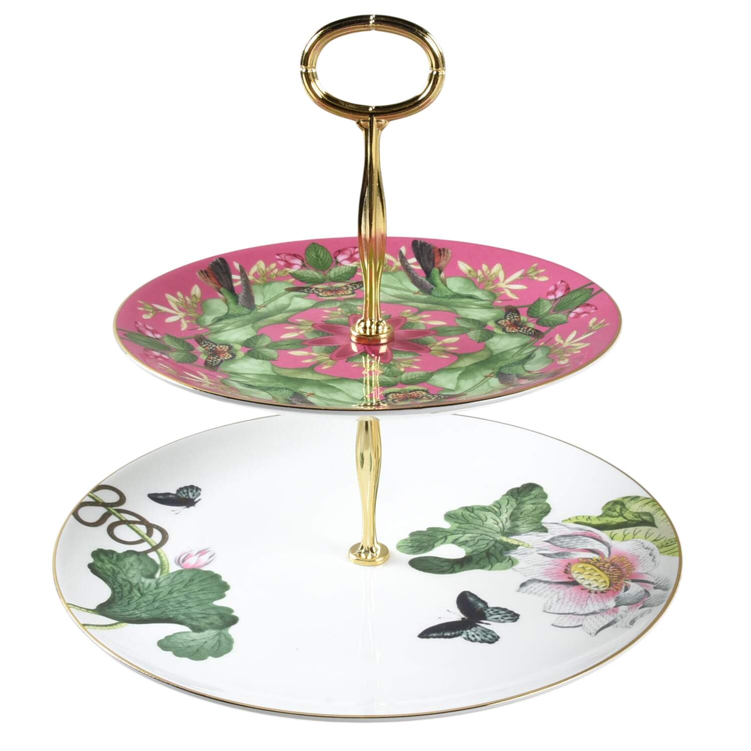 Wonderlust 6 5/8"-10"  2 Tiered Serving Tray (Dp, Sp) HC by Wedgwood-1
