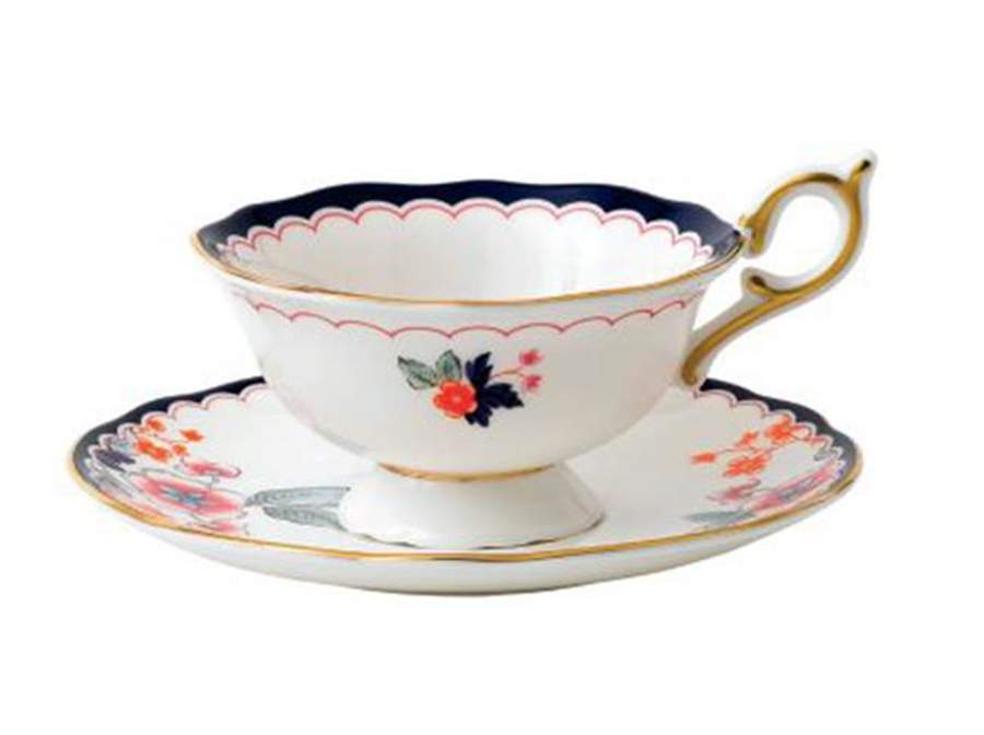 Wonderlust Footed Cup & Saucer Set by Wedgwood-1
