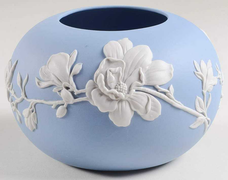 Magnolia Blossom-Blue 6" Rose Bowl by Wedgwood-1