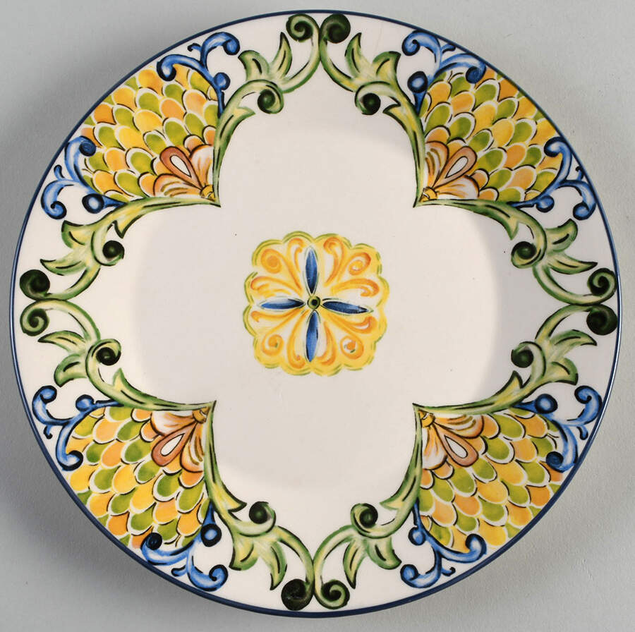 Peacock Luncheon Plate by World Market-1