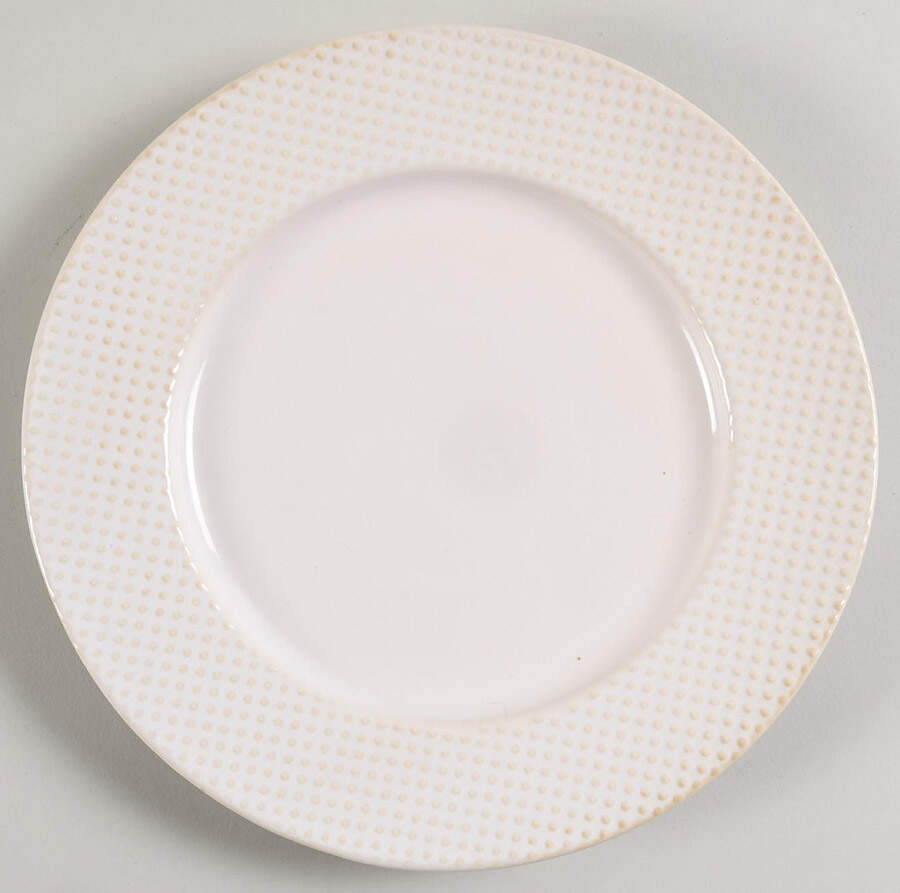Textured White Salad Plate by West Elm-1