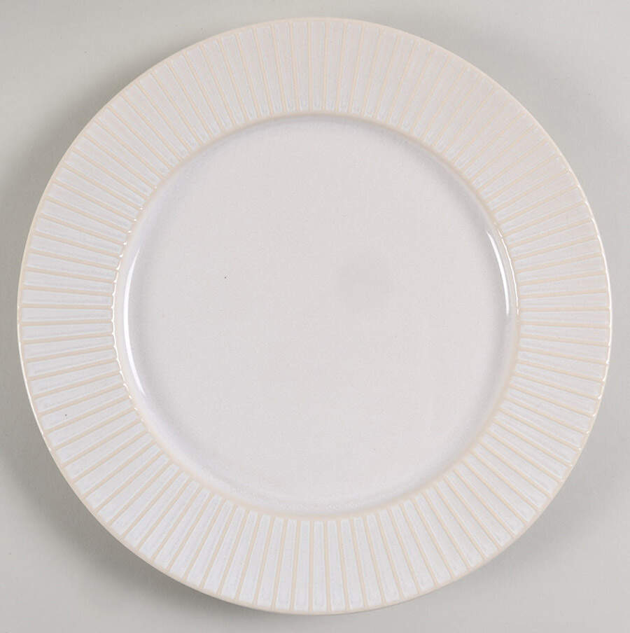 Textured White Dinner Plate by West Elm-1